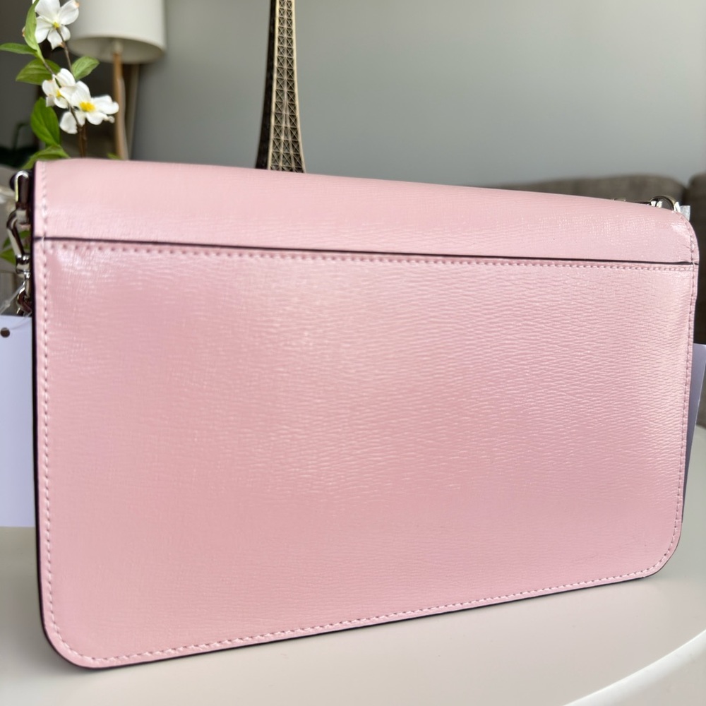 Kate Spade Blush Pink Shoulder Bag with Silver Chain - Picture 4 of 10